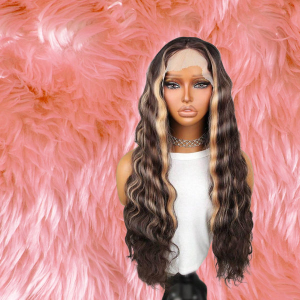 PREMIUM SYNTHETIC WIG-BROWN OMBRE